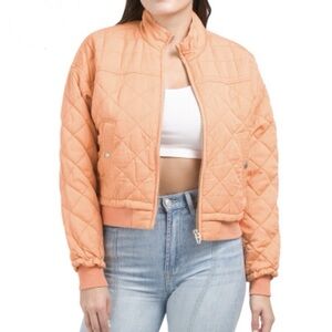 Blank NYC Quilted Peach Jacket